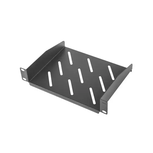 Аксесоар, Lanberg 10" fixed shelf 1U / 254x180mm, max load capacity up to 20kg, black