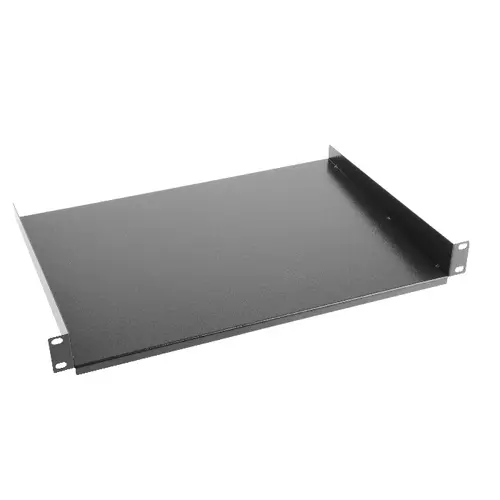 Аксесоар, Lanberg 19" fixed shelf 1U / 483x315mm, max load capacity up to 25 kg, black