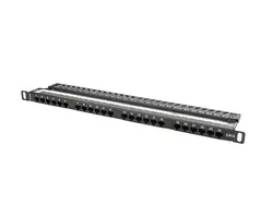 Пач панел, Lanberg patch panel 24 port 0.5U CAT.6, black