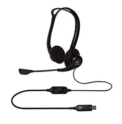 Слушалки, Logitech PC 960 Stereo Headset USB, OEM