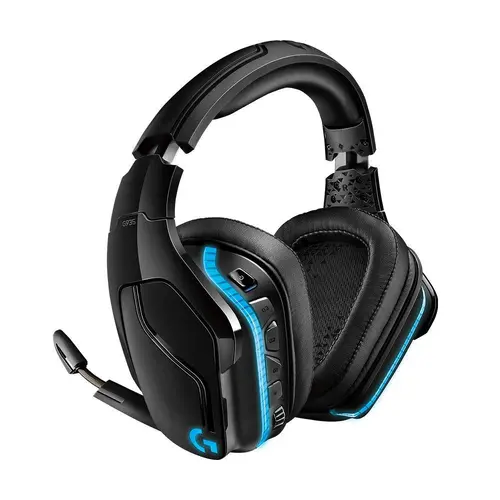 Слушалки, Logitech G935 Wireless Headset, Lightsync RGB, PRO-G 50 mm Drivers, 7.1 DTS Headphone:X 2.0 Surround, Leather Ear Cushions, Black