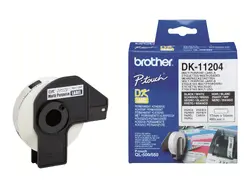 Консуматив, Brother DK-11204 Multi Purpose Labels, 17mmx54mm, 400 labels per roll, Black on White