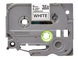 Консуматив, Brother TZe-211 Tape Black on White, Laminated, 6mm Eco