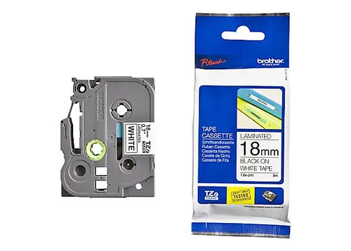 Консуматив, Brother TZe-241 Tape Black on White, 18mm - Eco