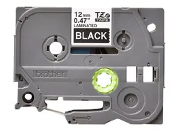 Консуматив, Brother TZe-335 Tape White on Black, Laminated, 12mm, 8m - Ecos
