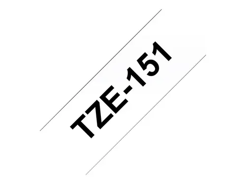 Консуматив, Brother TZe-151 Tape Black on Clear, Laminated, 24mm, 8 m - Eco