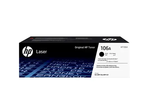 Консуматив, HP 106A BlackOriginal Laser Toner Cartridge