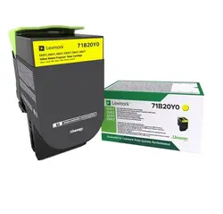 Консуматив, Lexmark 71B20Y0 CS/CX317, 417, 517 Yellow Return Programme 2.3K Toner Cartridge