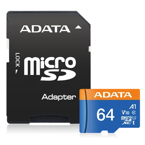 Памет, ADATA 64GB MicroSDXC UHS-I CLASS 10 (with adapter)