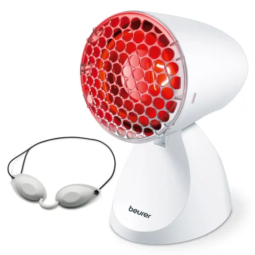 Инфрачервена лампа, Beurer IL 11 infrared heat lamp, for colds and muscle tension, 5 angle settings, maximum safety with goggles and protective shield, medical device