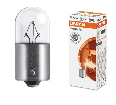 АВТОМОБИЛНА ЛАМПА 5637 R10W 24V BA15s UNPACKED OSRAM