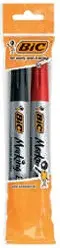 КОМПЛЕКТ ПЕРМАНЕНТЕН МАРКЕР 2БР.цветни/чер1,черв1/ BIC