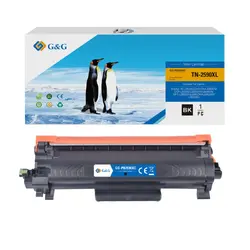 КАСЕТА ЗА BROTHER HL L2400DW/L2402D/L2442DW/L2445DW/L2447DW/L2460DN/L2865DW - HIGH CAPACITY - TN2590XL (TN-2590XL) - WITH CHIP / С ЧИП - Black - PN NT-PB2590XC - G&G 
