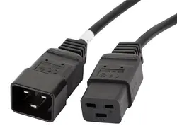 Кабел, Lanberg EXTESION CABLE IEC 320 C19 / C20 1.8m VDE, black