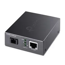 Конвертор TP-LINK FC111B-20, 10/100Mbps RJ45 към 100Mbps SM SC влакно, 20км