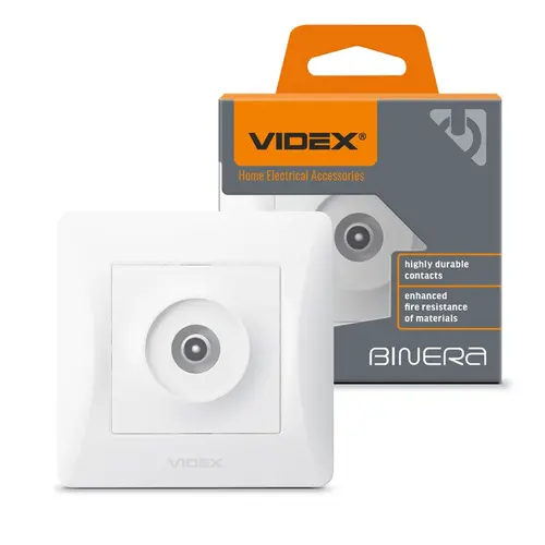 TV РОЗЕТКА VF-BNSK1TVME-W BINERA VIDEX - БЯЛ