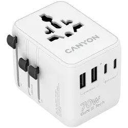 CANYON Travel Adapter OnTour 70 EU/UK/US/AUS 70W White
