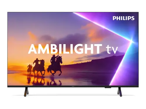 Телевизор, Philips 50PUS8510/12, 50" 4K Ultra HD QLED, 3840x2160p, DVB-T/T2/T2-HD/C/S/S2, 60Hz, Ambilight 3, Pixel Precise UHD, 90% DCI, HDR+, Titan OS, Dolby Atmos, Dolby Digital, VRR, 3*HDMI, 2*USB, 802.11ac, 20W RMS, Black