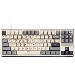 ROYAL KLUDGE R87Pro Half Grey Gaming Keyboard Creamy switch