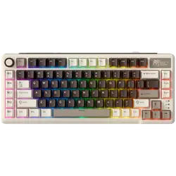 ROYAL KLUDGE RK L75 Mocha Grey Gaming Keyboard Cream switch