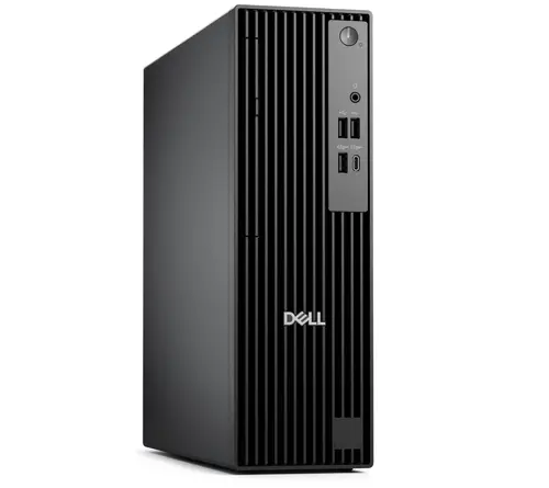 Настолен компютър, Dell Pro Slim QCS1255, AMD Ryzen 5 8600G (16 TOPS NPU, 6 cores, up to 5.0GHz), 16 GB: 2 x 8 GB, DDR5, up to 4800 MT/s, 512GB SSD, Integrated Graphics, Wi-Fi 6, Bulgarian Keyboard&Mouse, 180W, Win 11 Pro, 3Y PS