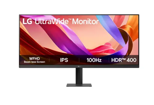 Монитор, LG 34U511A-B, 34" UltraWide  21:9, IPS, 100 Hz, 5ms, 1000:1, 400cd/m2, WFHD 2560x 1080, sRGB 99%, HDR 400, HDMI, DP, Reader mode, Dynamic Action Sync, LG Switch, Tilt, LG Switch, Black