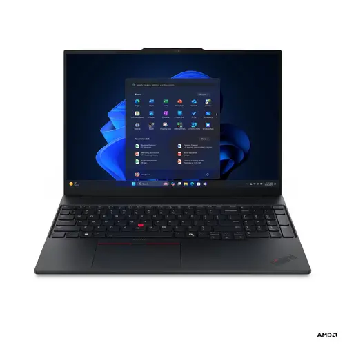 Лаптоп, Lenovo ThinkPad E16 G3 AMD Ryzen 7 250 (up to 5.1GHz, 16MB), 16GB DDR5-5600, 512GB SSD, 16" WUXGA (1920x1200) IPS AG, AMD Radeon 780M Graphics, FHD 1080p&IR Cam, Backlit KB, WLAN, BT, FPR, 4 cell, Win11Pro, 3Y Onsite Лаптоп, Lenovo ThinkPad E16 G3 AMD Ryzen 7 250 (up to 5.1GHz, 16MB), 16GB DDR5-5600, 512GB SSD, 16" WUXGA (1920x1200) IPS AG, AMD Radeon 780M Graphics, FHD 1080p&IR Cam, Backlit KB, WLAN, BT, FPR, 4 cell, Win11Pro, 3Y Onsite