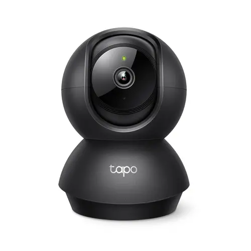 Камера TP-Link Tapo C201, Pan/Tilt, 1080p, ден/нощ до 9м., Micro SD, черна