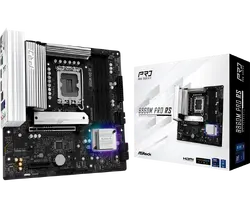 ASROCK MB Desktop B860M Pro Rs, S.1851, 4x DDR5, 1x PCIe 5.0 x16, 1x PCIe 4.0 x4, 1x Blazing M.2, 2x Hyper M.2, 4x SATA3, 2x USB-C, 7x USB 3.2, 6x USB 2.0, 1x RJ-45 2.5GB Lan, 1x HDMI, 1x DP 1.4, mATX