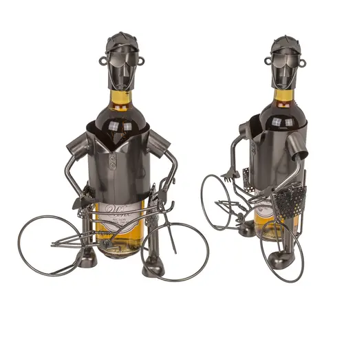 Метална поставка за вино Bicycle Driver