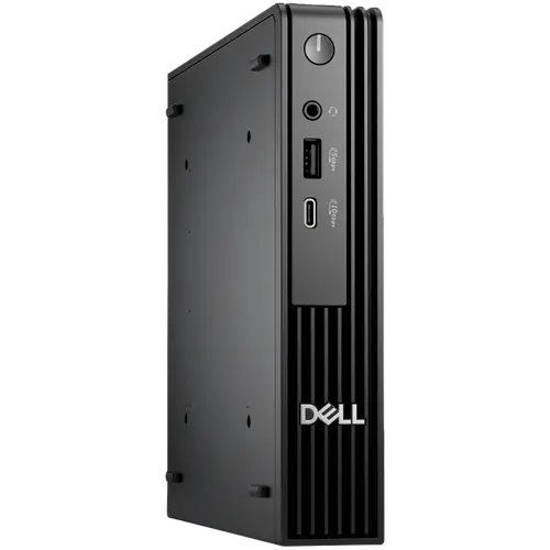 Dell Pro Micro (QCM1250), Intel Core Ultra 5 235T (14C, 13 TOPS NPU, up to 5.0GHz), 8GB (1x8GB) DDR5, 512GB M.2 SSD, Integrated Graphics, WiFi+BT, BG KBD, Mouse, Ubuntu, 3Y ProSupport