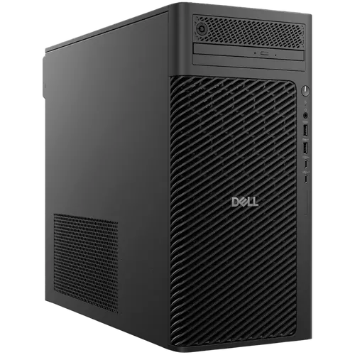 Dell Pro Max Tower T2 (FCT2250), Intel Core Ultra 7 265 (20C, 20T, 30MB cache, up to 5.3GHz), 16GB (1x16GB) DDR5, 512GB M.2 SSD, Integrated Graphics, BG KBD, Mouse, Ubuntu, 3Y ProSupport