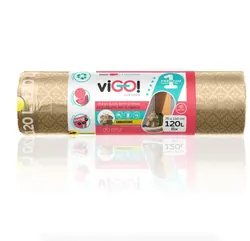 ТОРБИ ЗА СМЕТ GOLD 120L С ВРЪЗКА 8БР. PREMIUM №1 VIGO