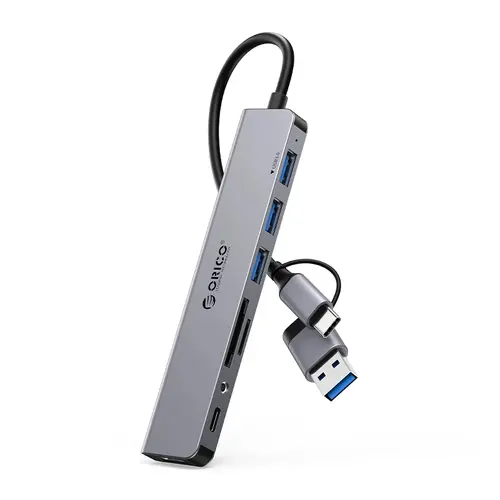 Orico хъб HUB USB3.0/2.0 HUB 8 port USB-C/A - YSA8-U3-GY-BP