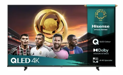 Телевизор, Hisense 55" E7Q, 4K Ultra HD 3840x2160, QLED, Quantum Dot, HDR 10+, HLG, Dolby Vision, DTS Virtual X, Smart TV, WiFi, Light Sensor, BT, Anyview Cast, 3xHDMI, 2xUSB, LAN, CI+, DVB-T2/C/S2, Black