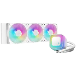 DeepCool LE360 WH V2, 360mm CPU Liquid Cooler, 3x120mm PWM ARGB Fans, ARGB block, White, LGA1851/1700/1200/1151/1150/1155, AMD AM5/AM4, R-LE360-WHAMMN-G-2, 3Y