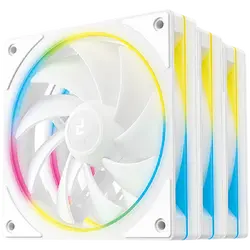 DeepCool FL12 SE 3IN1 WH, 3x120mm ARGB Fans, 8-pin Cable, PWM, Fluid Dynamic Bearing, PBT, 3 pack, ARGB Halo, White, R-FL12SE-WHAPN3-G, 3Y