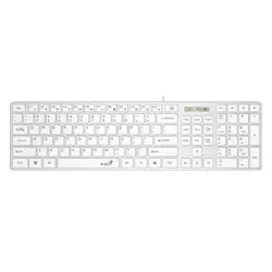 Genius клавиатура Slim Keyboard SlimStar 126 White - Copilot, Low profile Chocolate