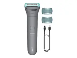 PHILIPS Водоустойчив тример за тяло Series 3000 2 гребена Система за бръснене Triple Protect до 80 минути работа с 1 час зареждане