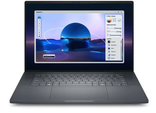 Лаптоп, Dell Pro Max 16 Premium MA16250, Intel Ultra 7 265H, vPro (13TOPS NPU, 16 cores, up to 5.30 GHz), 16", FHD+ (1920x1200) VRR 120Hz, 500nits AG, 32GB LPDDR5x 8400 MT/s, 1TB SSD, NVIDIA RTX PRO 1000 8GB GDDR7, 8MP HDR + IR Cam and Mic, Wi-Fi 7, FPR, Bac Лаптоп, Dell Pro Max 16 Premium MA16250, Intel Ultra 7 265H, vPro (13TOPS NPU, 16 cores, up to 5.30 GHz), 16", FHD+ (1920x1200) VRR 120Hz, 500nits AG, 32GB LPDDR5x 8400 MT/s, 1TB SSD, NVIDIA RTX PRO 1000 8GB GDDR7, 8MP HDR + IR Cam and Mic, Wi-Fi 7, FPR, Bac