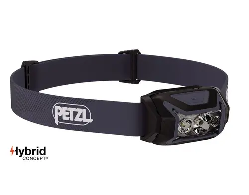 Челник PETZL ACTIK 2025, 450 Лумена,  Черен