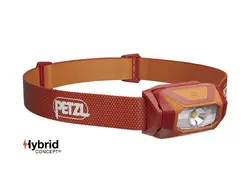 Челник PETZL TIKKINA 2025, 300 Лумена, Червен