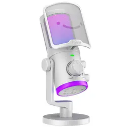 Настолен микрофон FIFINE AM6 RGB - White