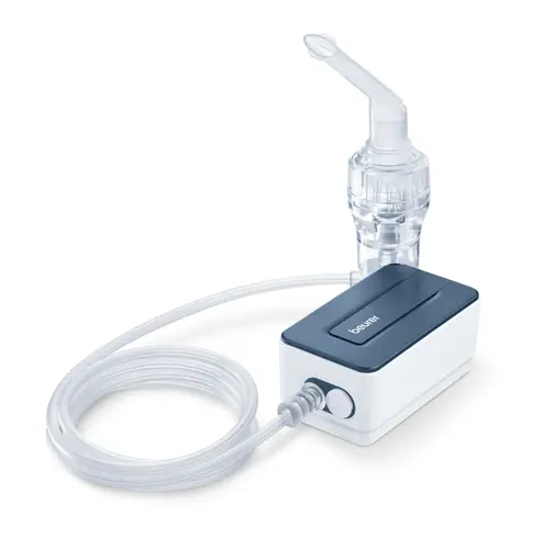 Инхалатор, Beurer IH 15 Nebuliser, Using DC compressor compressed-air technology, Compact and lightweight, Extensive Yearpack incl., Mains-powered with USB-C cable