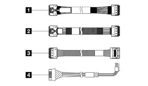 Аксесоар, Lenovo ThinkSystem SR650 V3 2.5" Chassis Front BP3 SAS/SATA Cable Kit