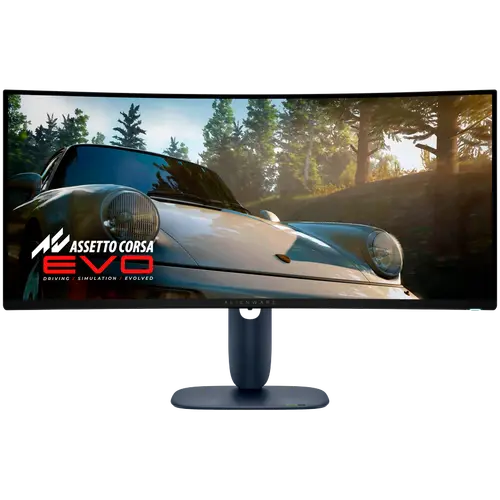 Monitor LED Alienware AW3425DW 34.2", 3440x1440, UW-QHD, 240Hz, QD-OLED AG, 21:9, 1.5m:1, 250 cd/m2 / 1000 cd/m2, 0.03ms GTG, 178/178, 99.3% DCI-P3, DP, 2xHDMI, 1xUSB-B, 1xUSB-A, 1xUSB-C (15W), T/S/H Adj (11cm), Curved (1800R),  True Black, 3Y