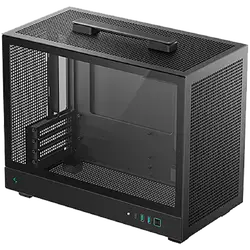 DeepCool CH160 PLUS, Mini Tower, Mini-ITX/Micro-ATX, 2xUSB3.0, 1xType-C Gen 2, 1xAudio/Mic, Mesh Panel, Black, R-CH160-BKNGM0-G, 2Y