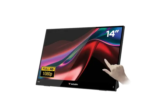 Монитор, Verbatim Portable 14" FHD Touch Monitor LIGHT