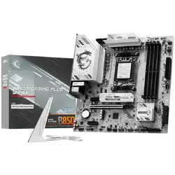 MSI B850M GAMING PLUS WIFI6E, mATX, Socket AM5, 4x DDR5 Dual Channel DDR5 up to 8200(OC)MHz, 1x PCIe x16 slot, 2x M.2 slot, 4x USB 5Gbps, 3x USB 10Gbps, 1x USB 10Gbps Type-C, HDMI, DP, 7.1 HD Audio, 2.5G LAN, WIFI, BT, 3Y