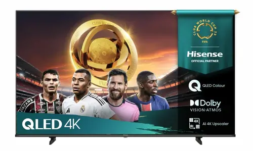 Телевизор, Hisense 43" E7Q, 4K Ultra HD 3840x2160, QLED, Quantum Dot, HDR 10+, HLG, Dolby Vision, Light Sensor, Smart TV, WiFi 5GHz, WiFi Direct, BT, Anyview Cast, 3xHDMI, 2xUSB, LAN, CI+, DVB-T2/C/S2, Black